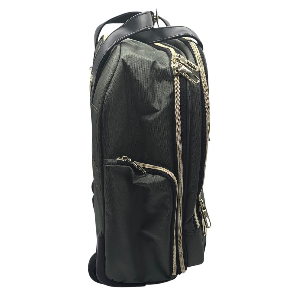VANKEAN 16 in Rolling Underseat Carry On Luggage Olive Green Travel Suitcase - Picture 4 of 9